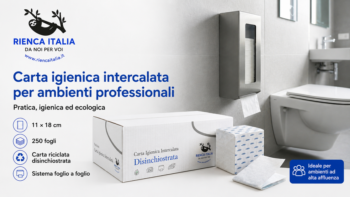 Carta Igienica Intercalata Disinchiostrata