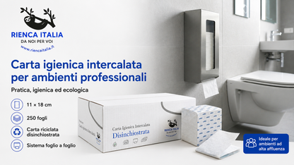 Carta Igienica Intercalata Disinchiostrata