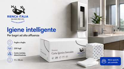 Carta Igienica Intercalata Disinchiostrata