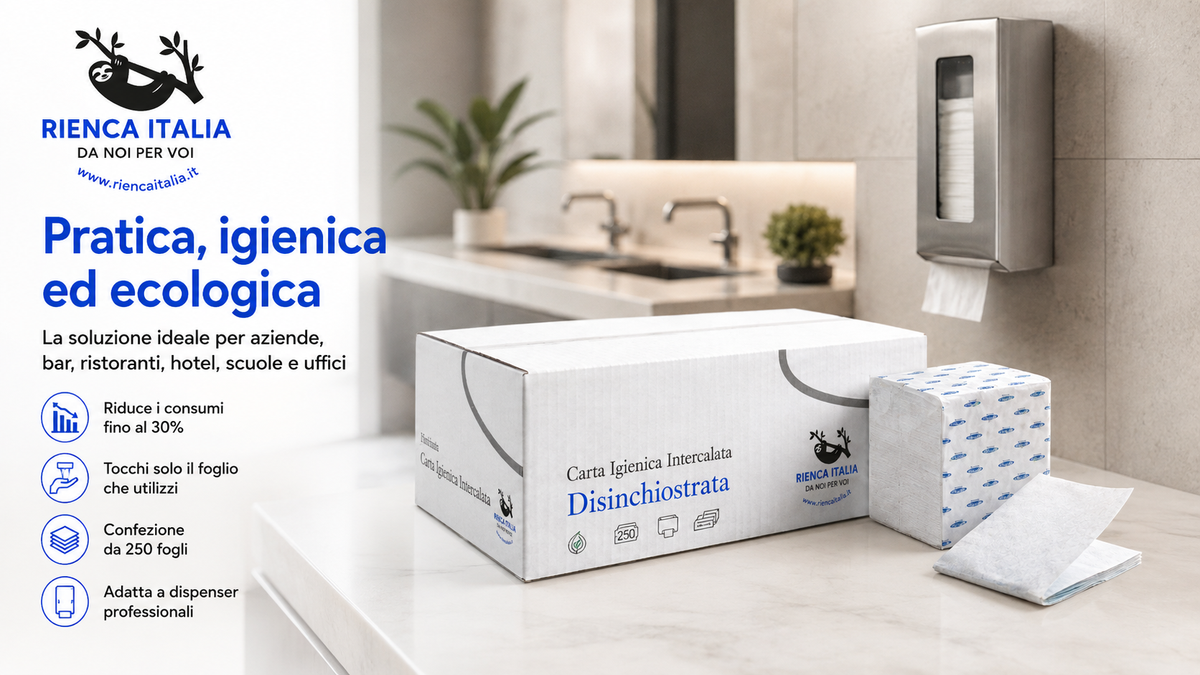 Carta Igienica Intercalata Disinchiostrata