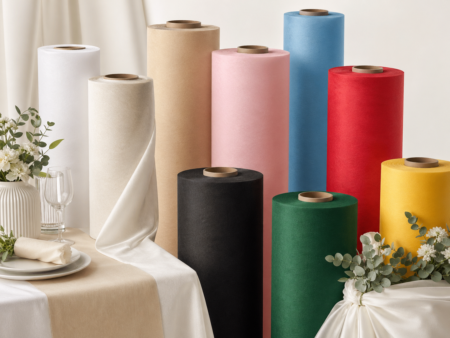 Decorazione Eventi – Rotolo Tessuto Non Tessuto per Tavoli, Buffet e Allestimenti