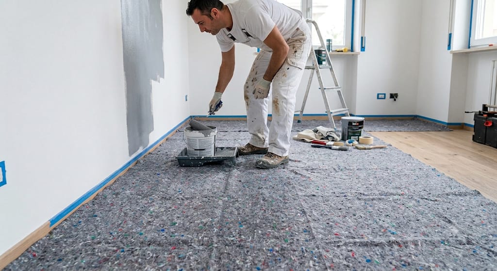 Tessuto Millefiori Assorbente – Protezione Pavimenti per Imbianchini