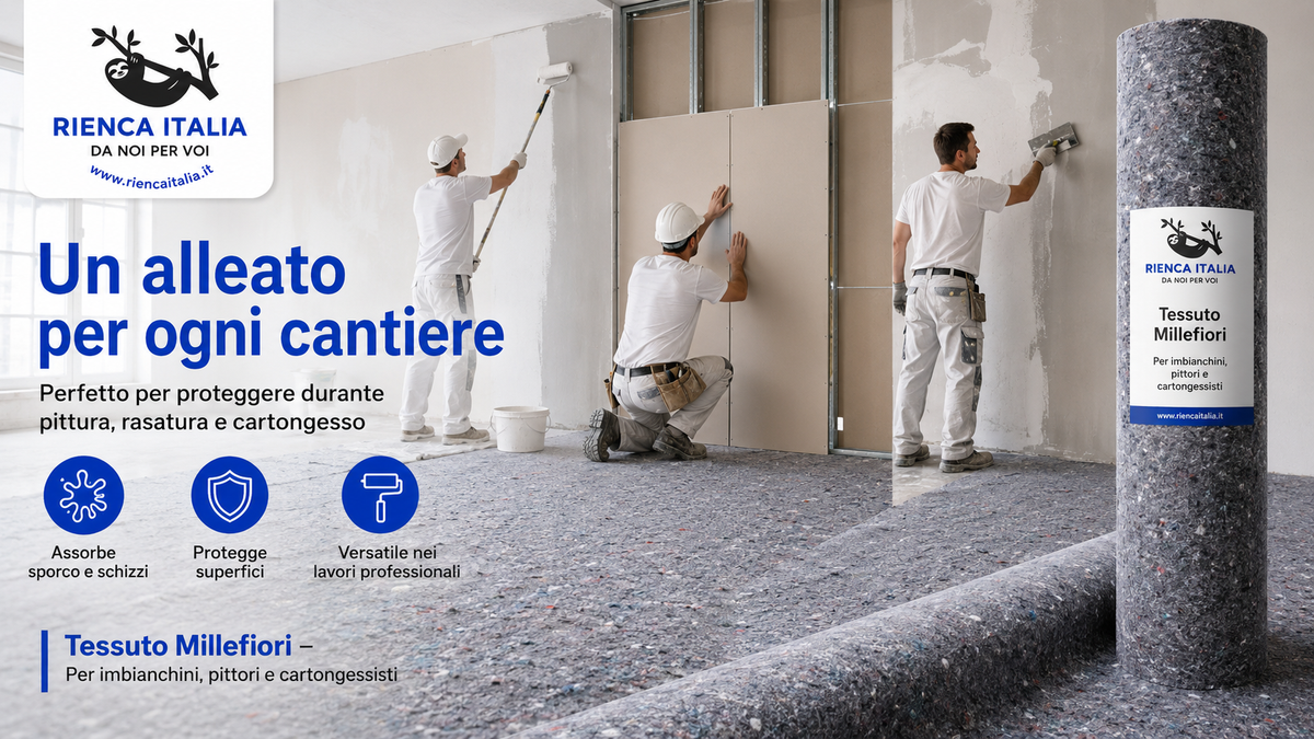 Tessuto Millefiori Assorbente – Protezione Pavimenti per Imbianchini