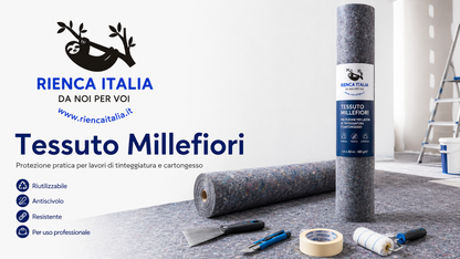 Tessuto Millefiori Assorbente – Protezione Pavimenti per Imbianchini