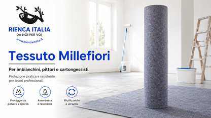 Tessuto Millefiori Assorbente – Protezione Pavimenti per Imbianchini