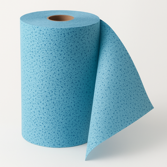 Panno di Pulizia Riutilizzabile Extra Assorbente – Rotolo Blu per Uso Professionale