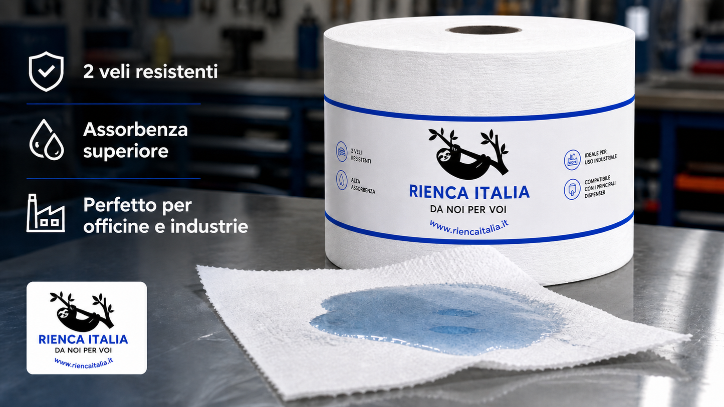 Rotolone Professionale XXL 340 Metri – 2 Veli Alta Resa