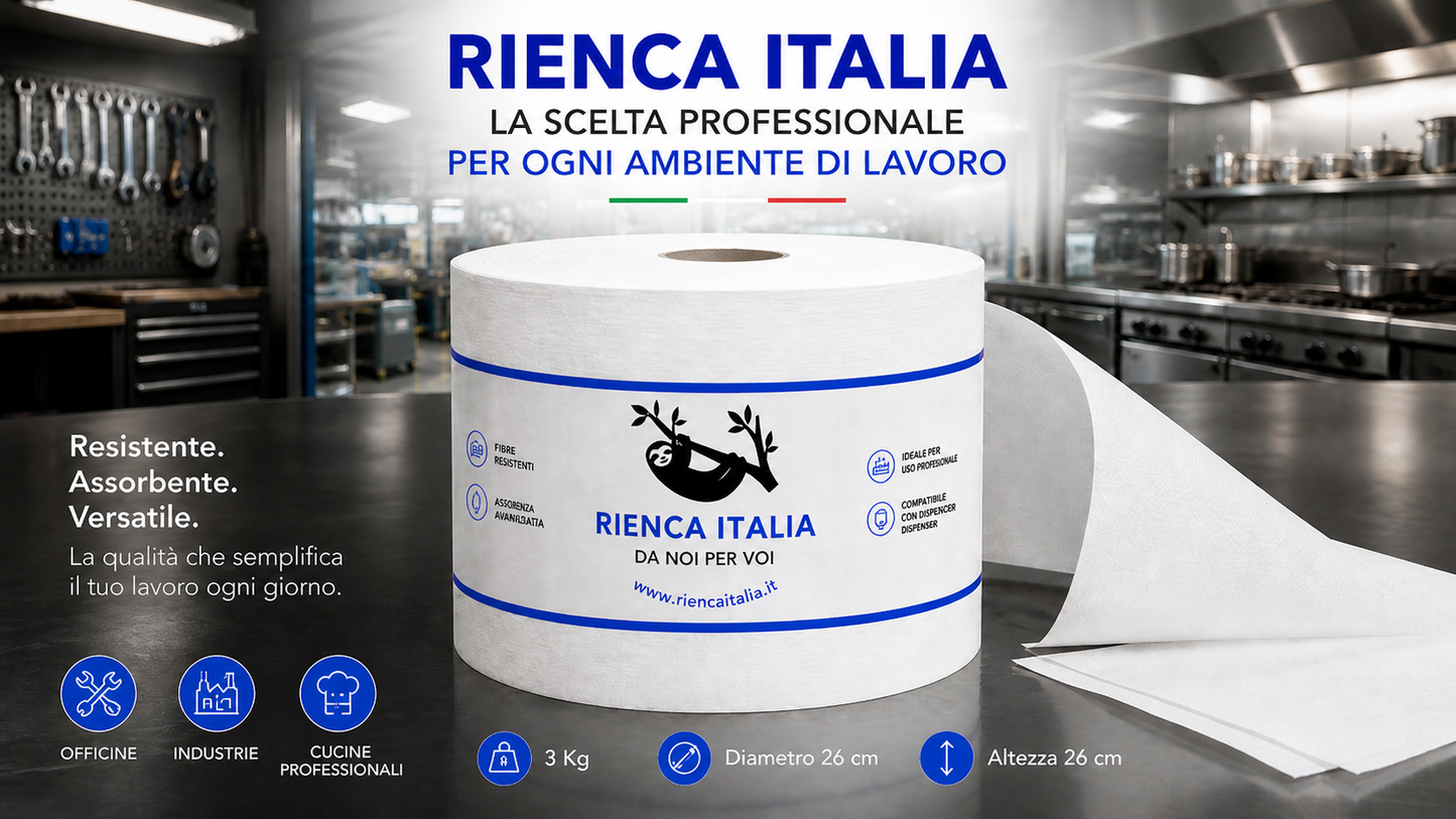 Rotolone Professionale XXL 340 Metri – 2 Veli Alta Resa