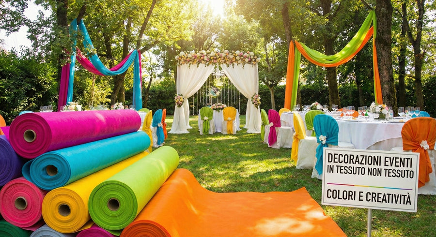 Decorazione Eventi – Rotolo Tessuto Non Tessuto per Tavoli, Buffet e Allestimenti