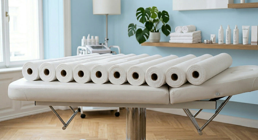 Bundle TNT per Lettini Professionali – 10 Rotoli Coprilettino 80 cm